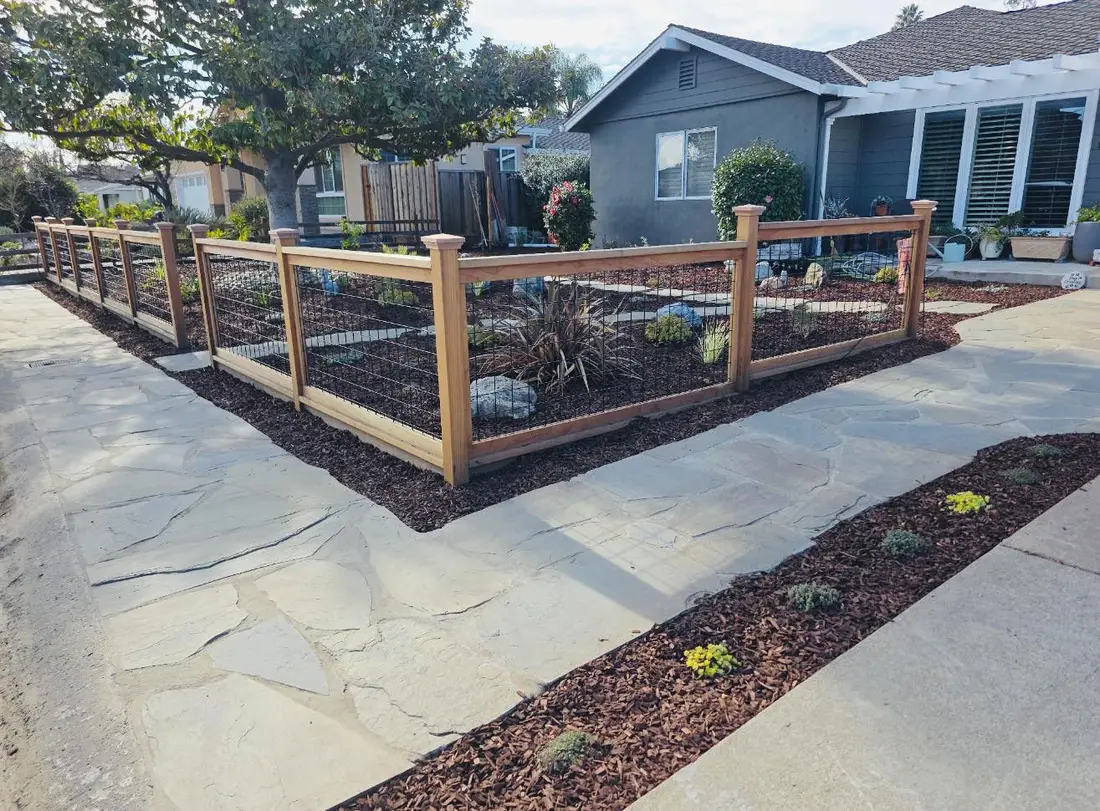 Pacific Grove project — Cedar fence run