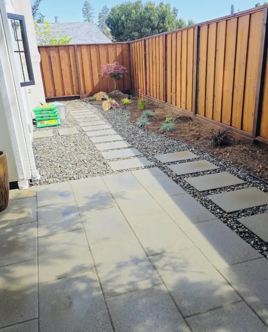 Seaside project — Pebble-set patio